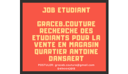 Vendeur Vendeuse Pret A Porter Quartier Antoine Dansaert Job Etudiant Student Be